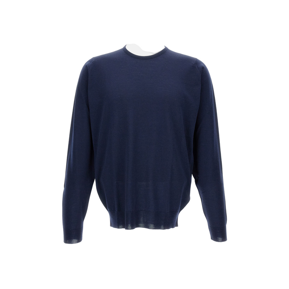 JOHN SMEDLEY Long Sleeve Crew Neck Sweater In Extra-Fine Merino Wool